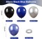 60 Pack 12-Inch Black, Blue & Silver Latex Balloons – Royal Blue, Metallic Blue & Silver Party Balloon Set with Ribbon for Birthday, Baby Shower, Graduation & Event Decorations
